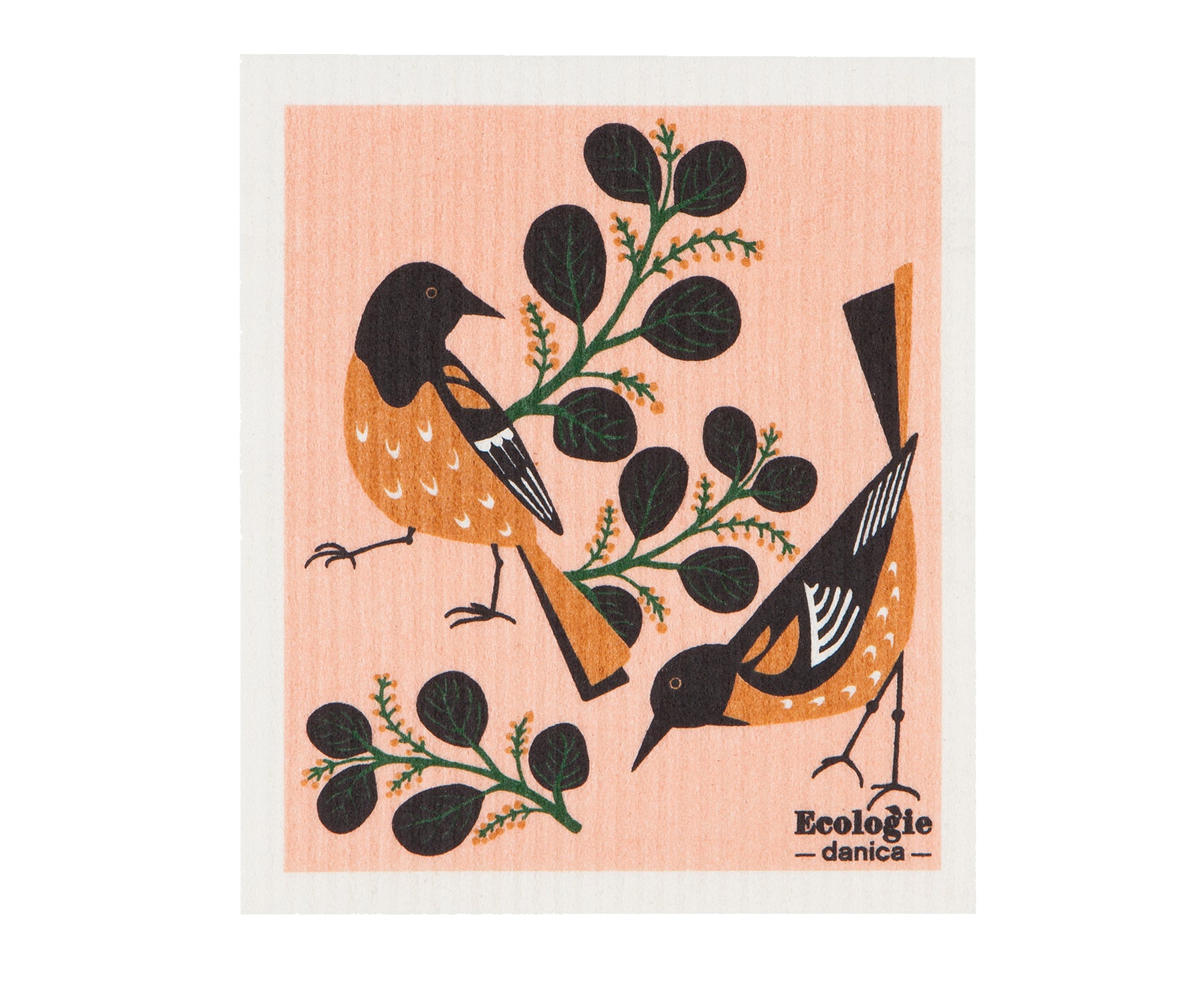 Swedish Dishcloth in Orioles by Danica Ecologie