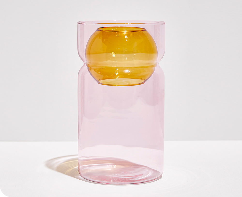 Balance Vase in Pink &amp; Amber by Fazeek