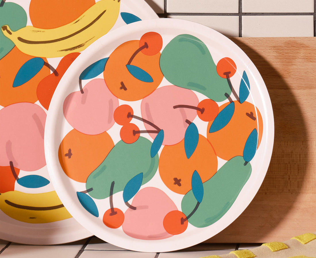 Fruit Small Round Tray by Wrap