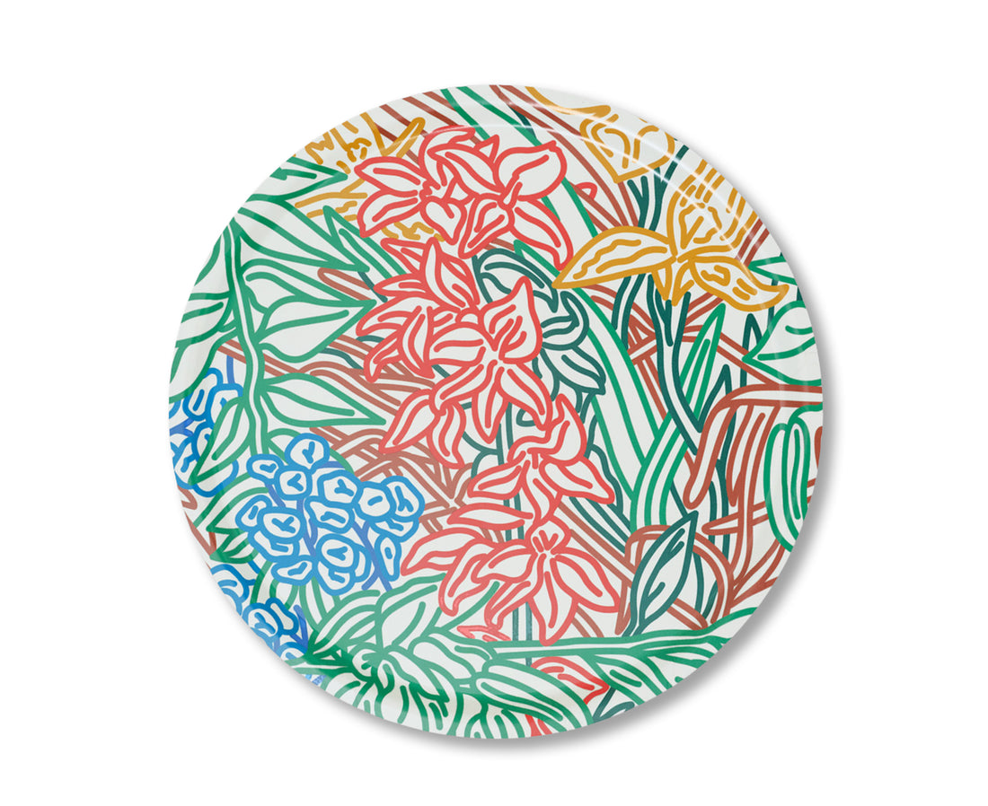 Garden Round Tray by Wrap