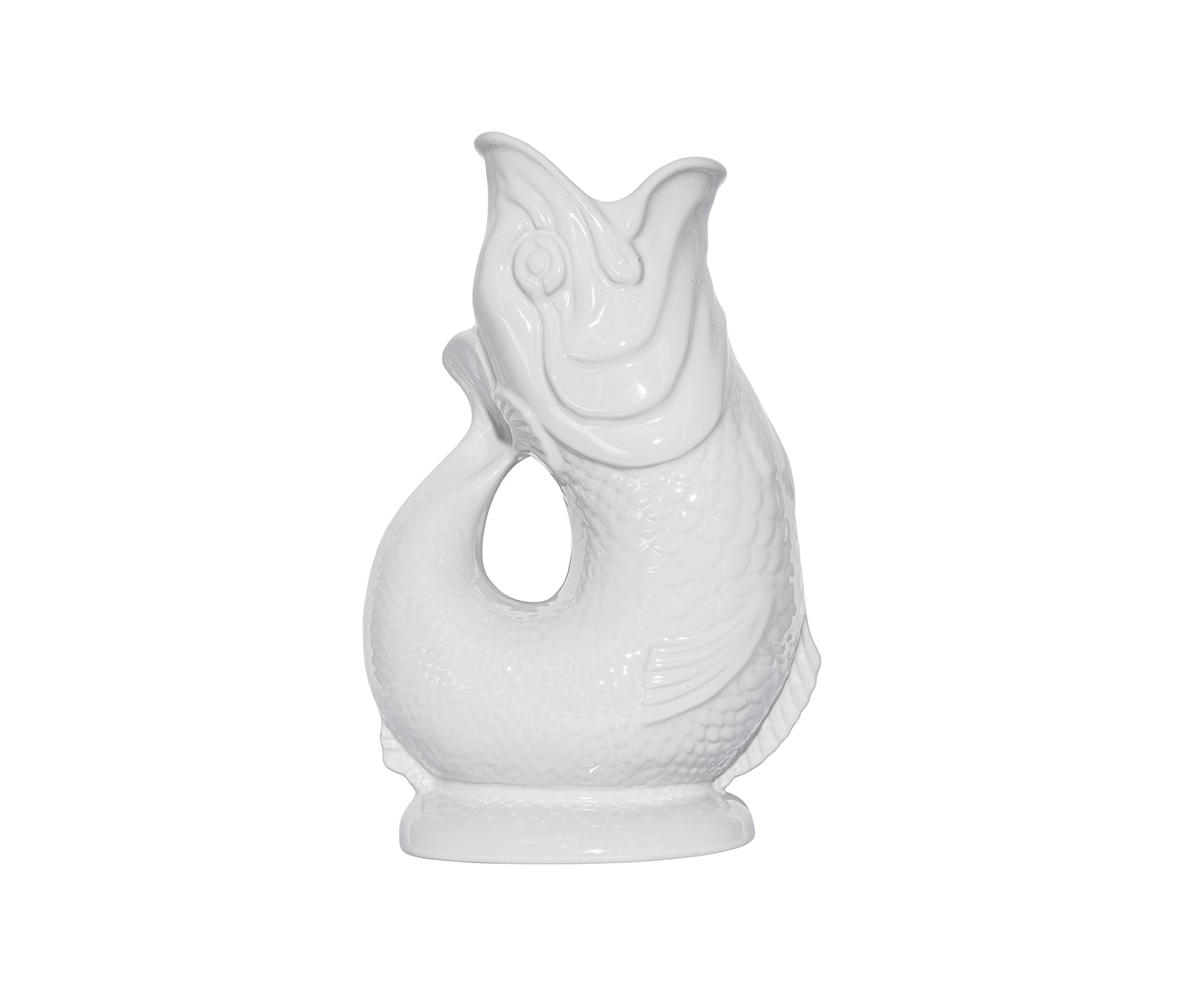 Gluggle Jug in White by Wade Ceramics