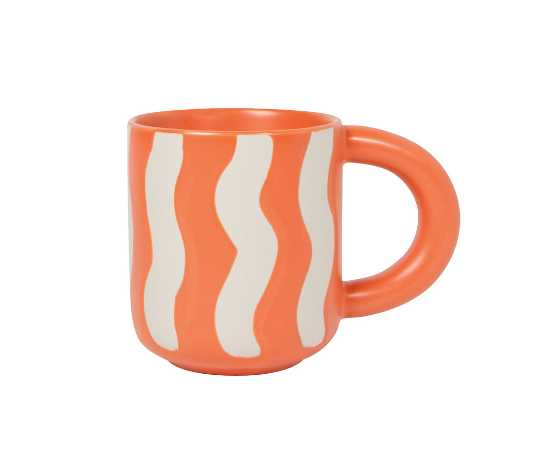 Groovy Mug in Tangerine by Danica Jubilee