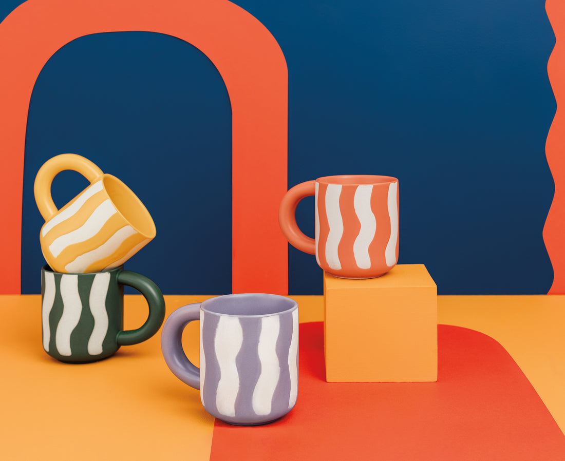 Groovy Mug in Tangerine by Danica Jubilee