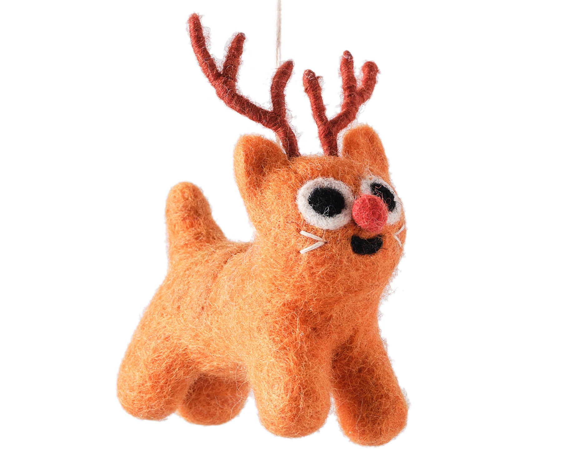 Hanging Felt Ornament - Ruddy - by Wrap