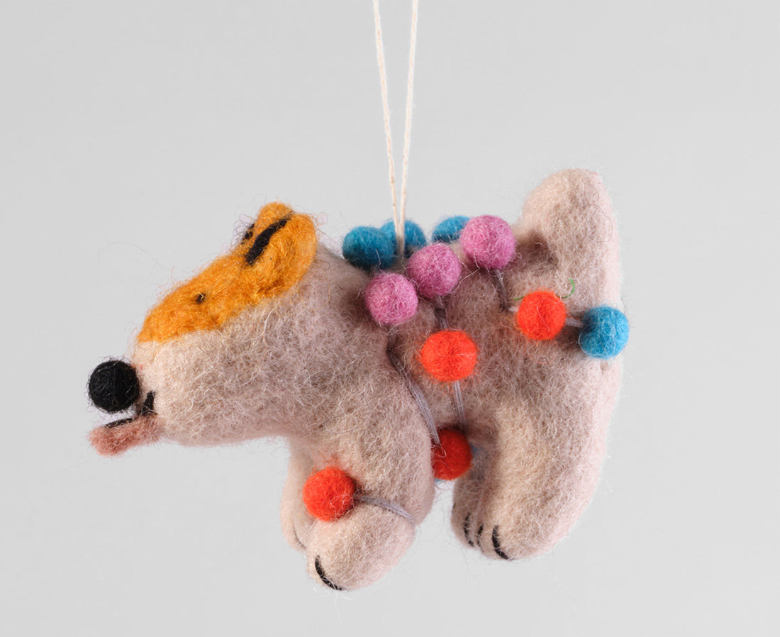 Hanging Felt Ornament - Willa - by Wrap