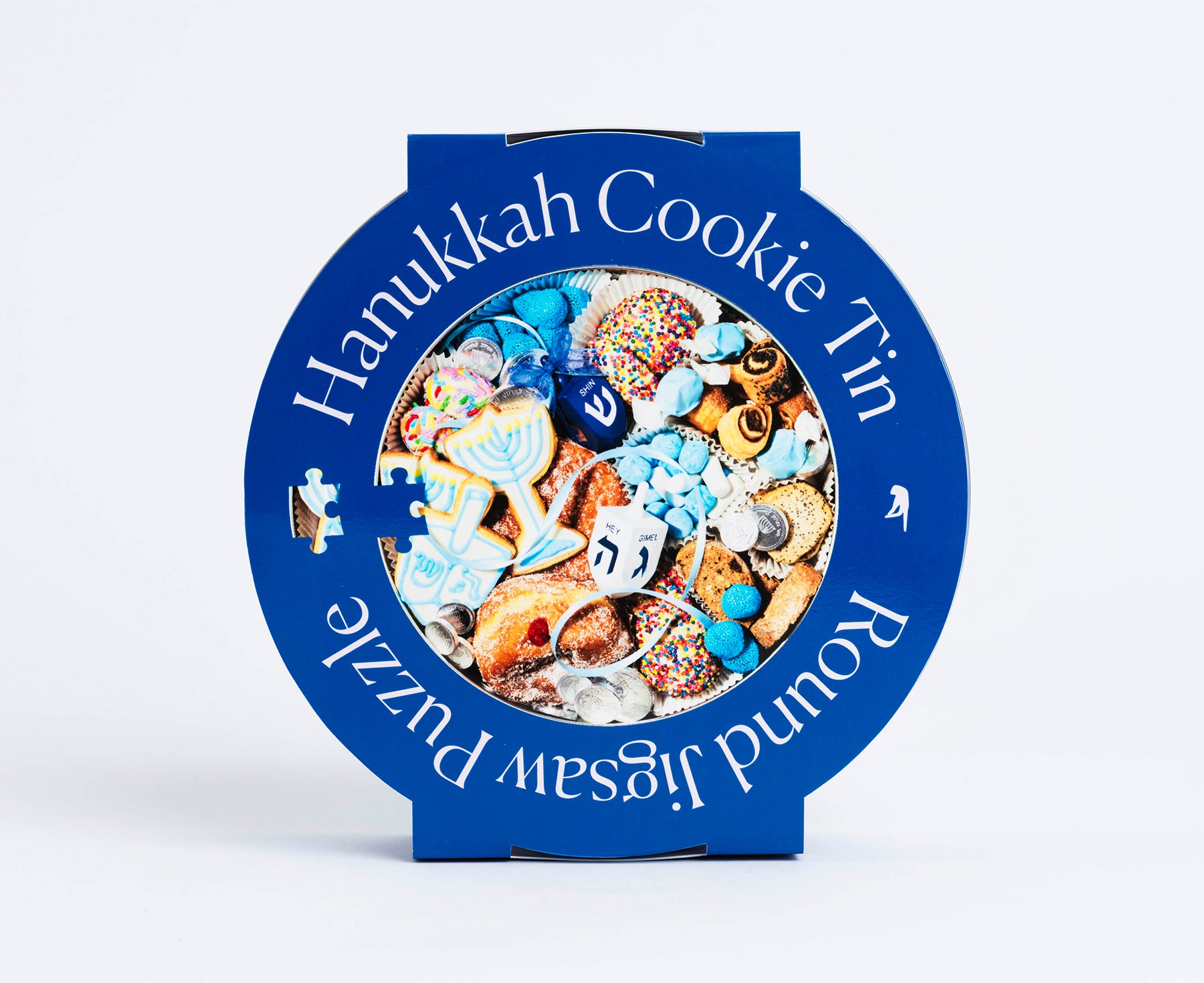 750-Piece Puzzle - Hannukah Cookie Tin - by Piecework