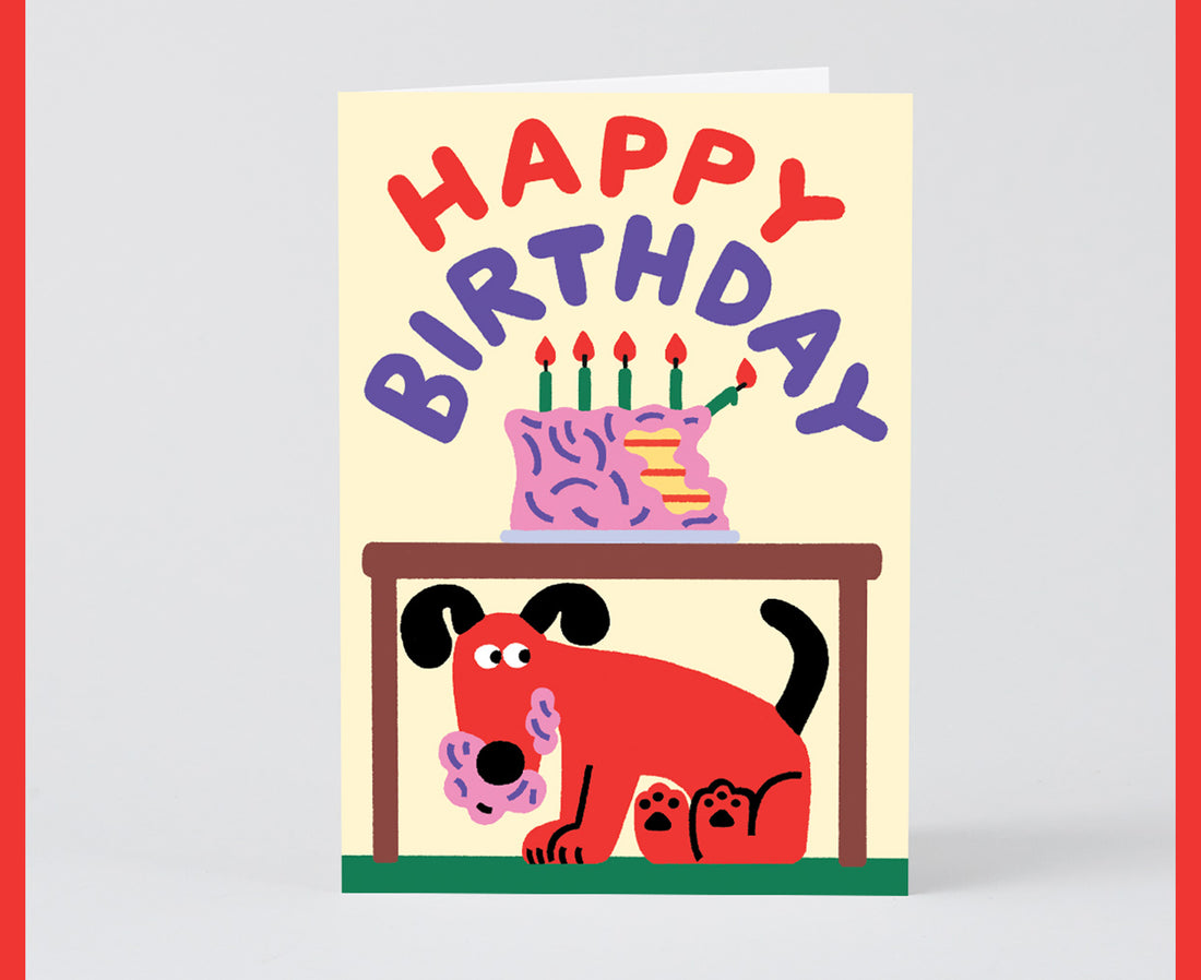 Greeting Card - Birthday Dog - by Wrap