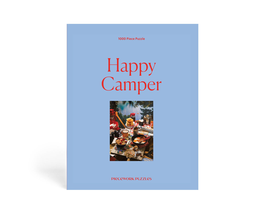 1000-Piece Puzzle box - Happy Camper - by Piecework