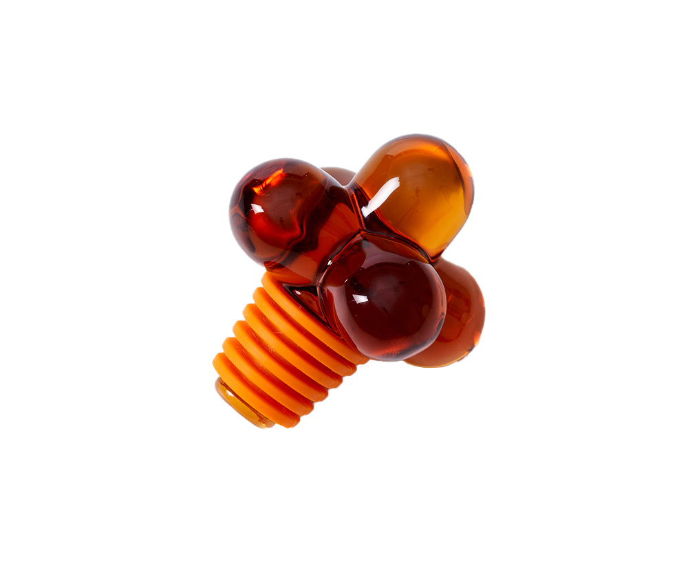 Hobknob Bottle Stopper in Amber by Areaware