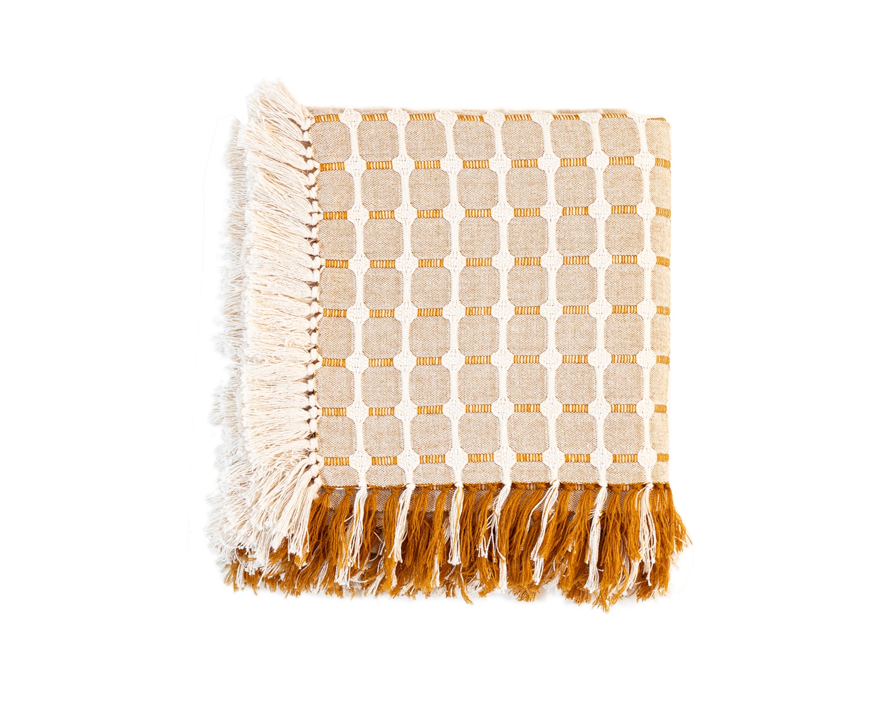 Hopsack Tablecloth in Honey by Dove &amp; Donkey