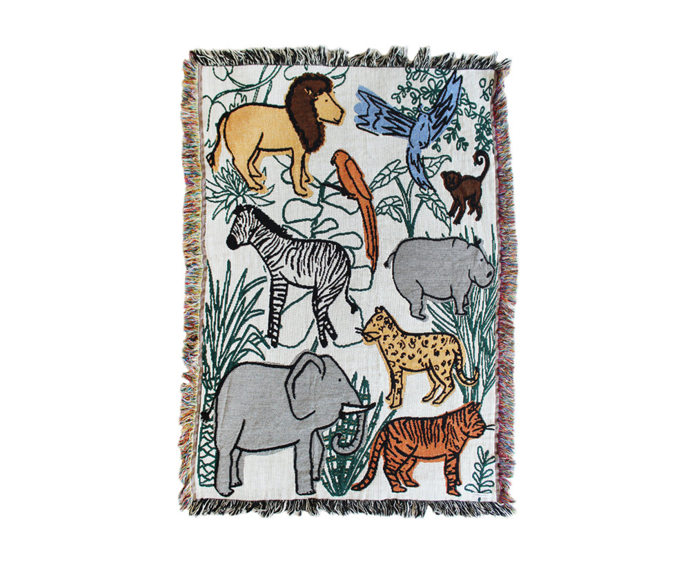 Jungle Mini Tapestry Blanket by Calhoun &amp; Co