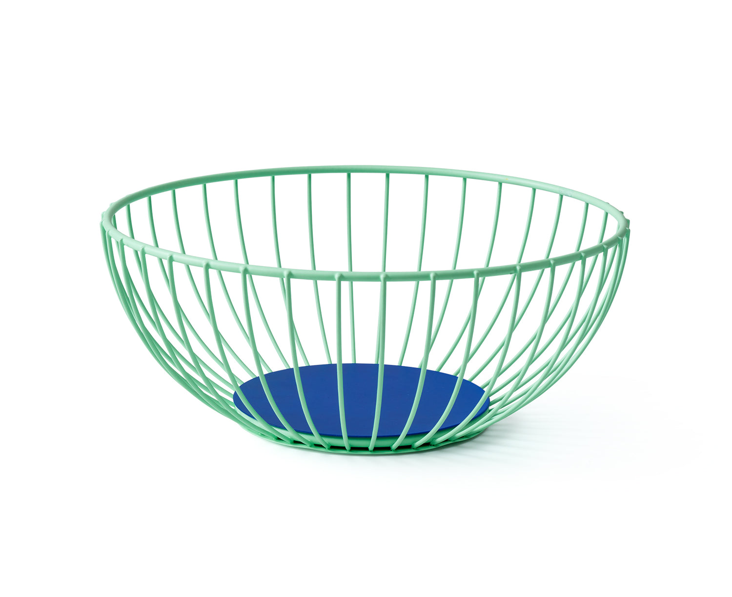 Iris Large Wire Basket in Mint and Blue by Octaevo