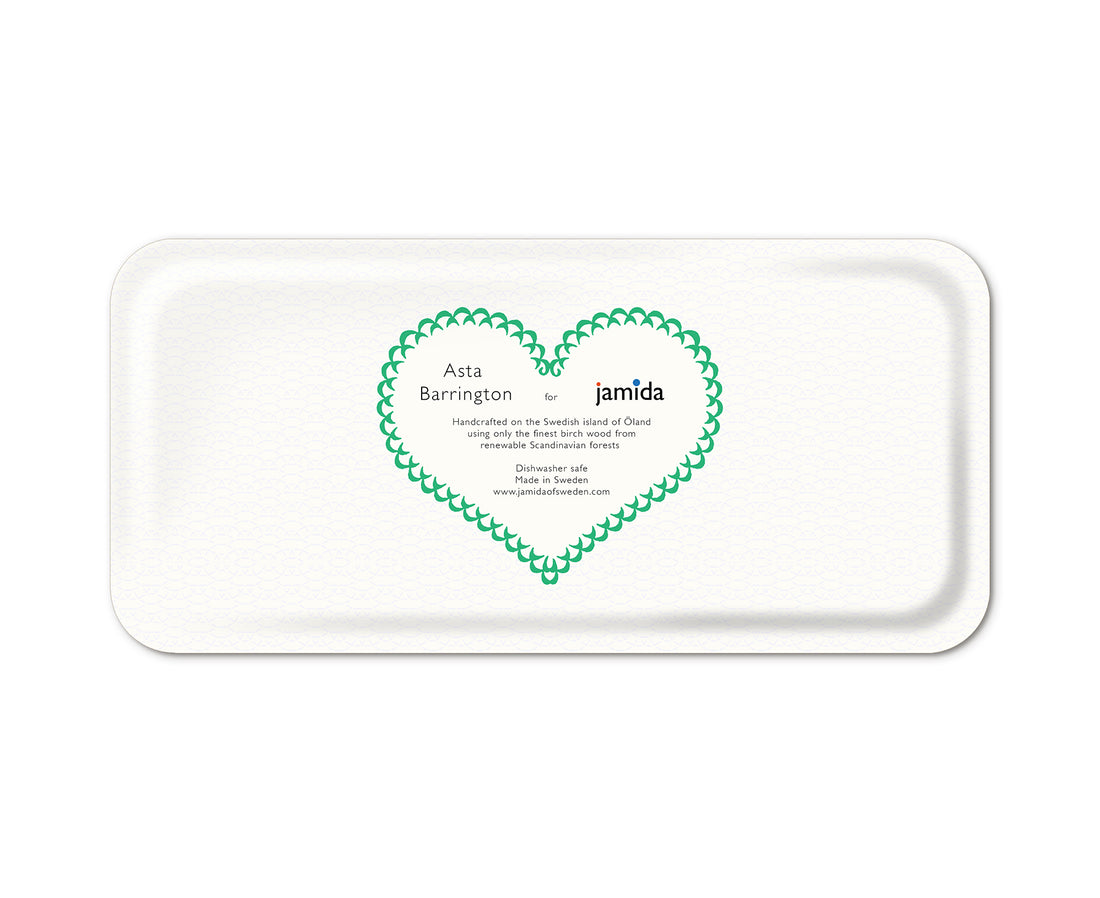 Word Rectangular Tray - Merry - by Jamida