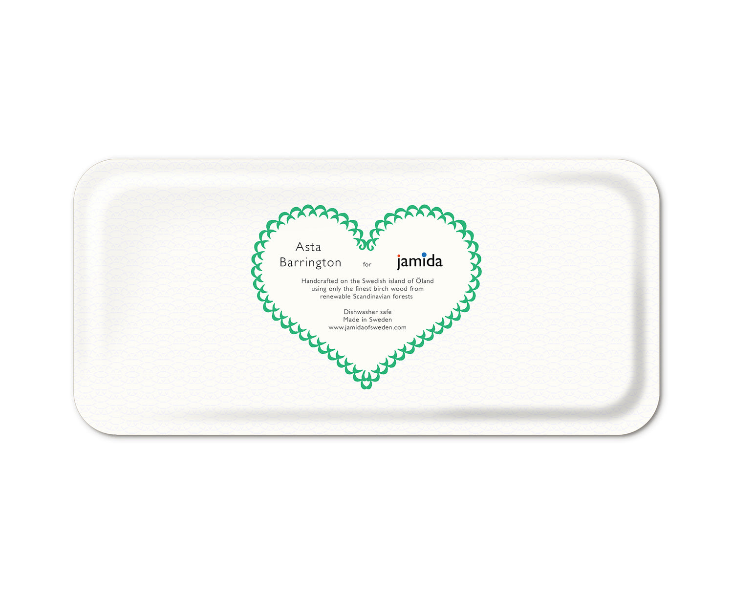 Word Rectangular Tray - Merry - by Jamida