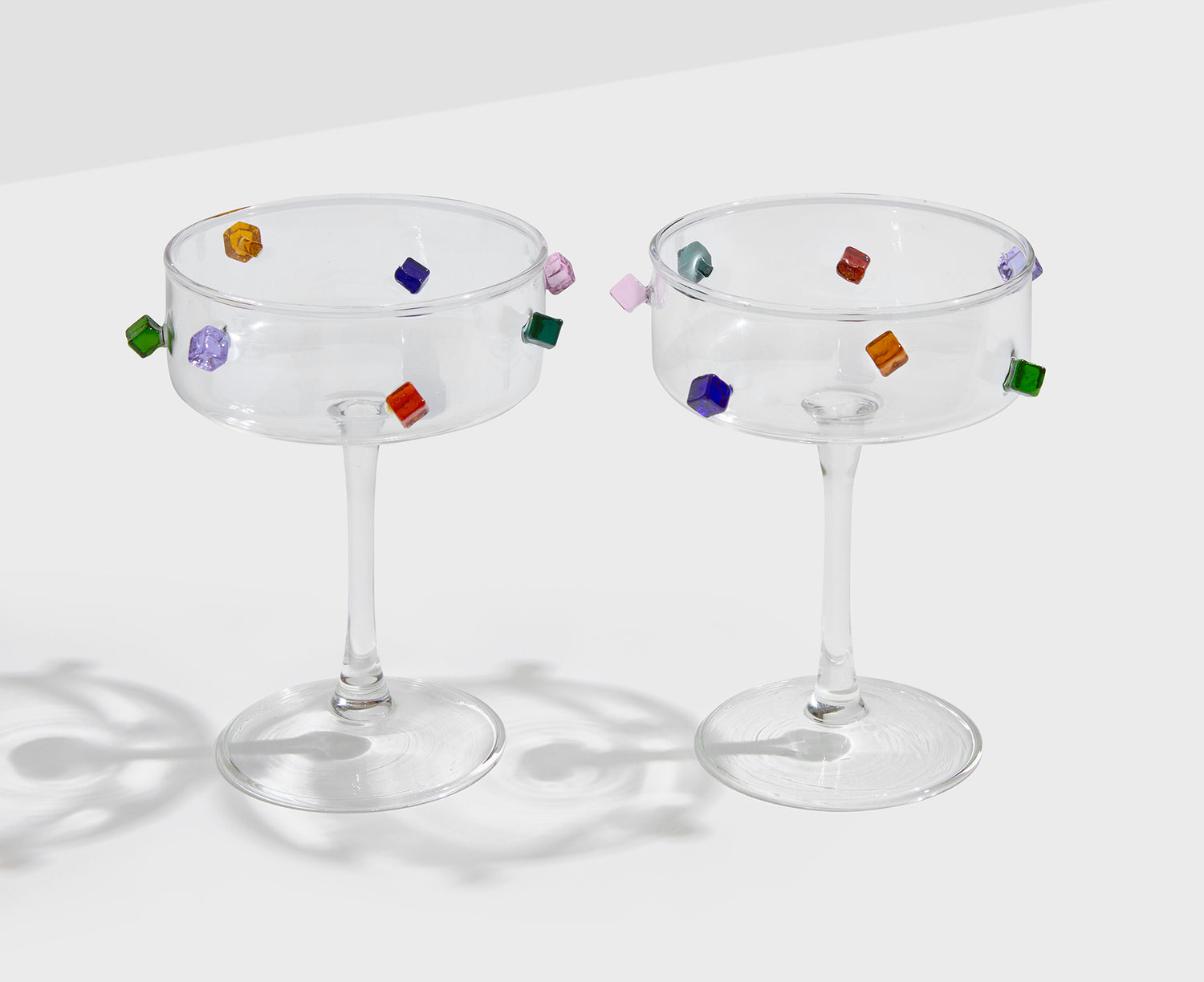 Jewel Champagne Coupes Set by Fazeek