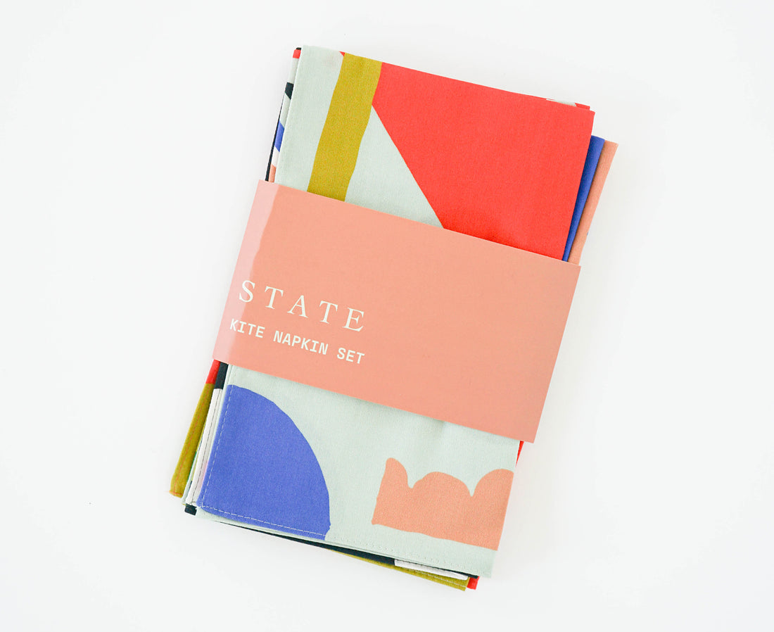 Kite Napkin Set by State the Label