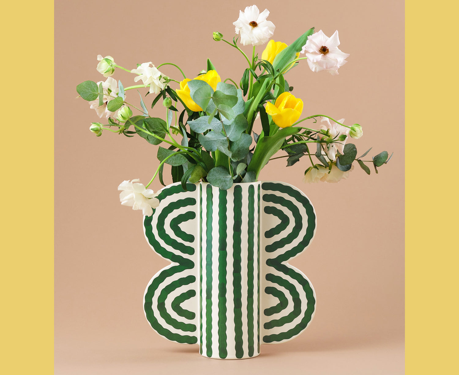 Butterfly Vase - Large Green - by Wrap