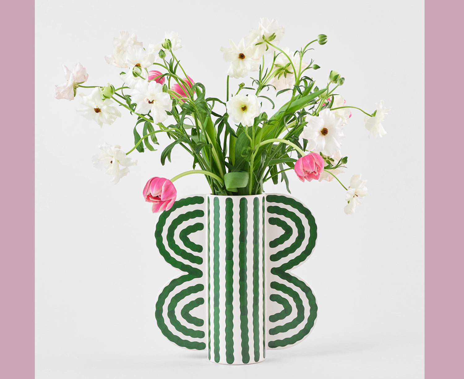 Butterfly Vase - Large Green - by Wrap