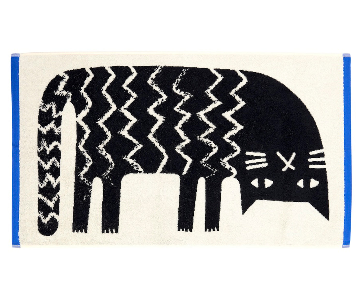 Lazy Cat Hand Towel by Donna Wilson