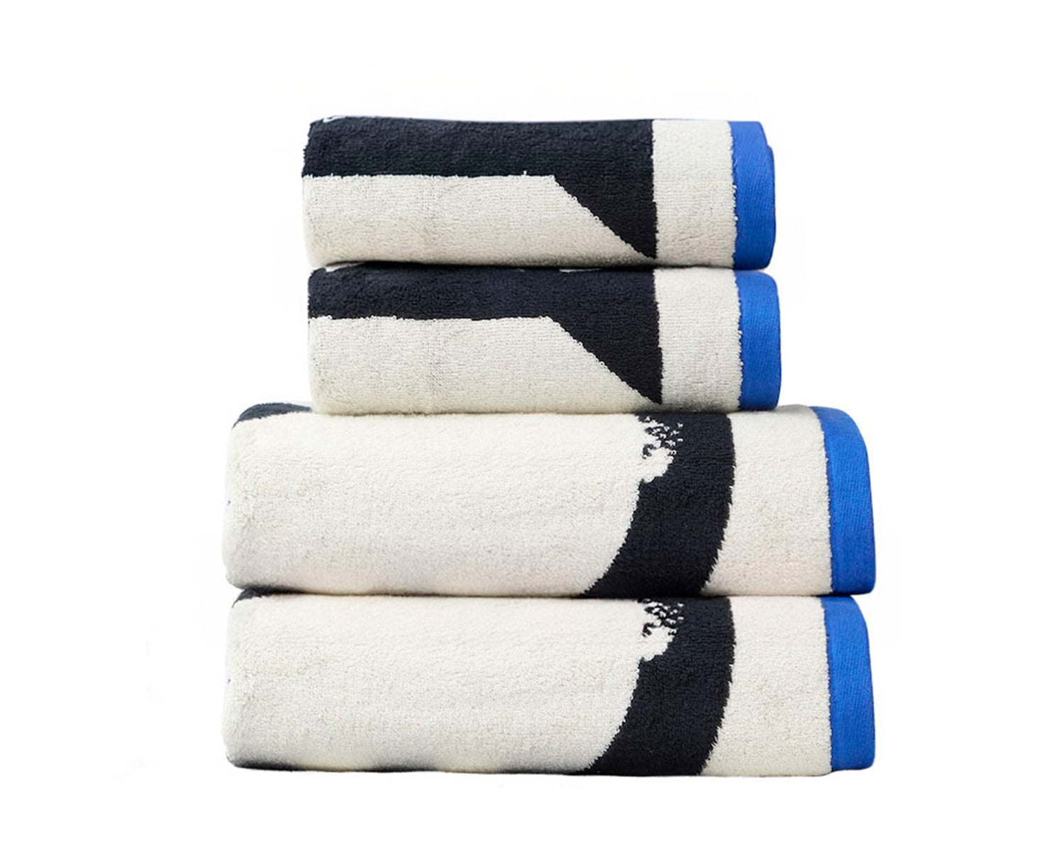 Lazy Cat Hand Towel by Donna Wilson