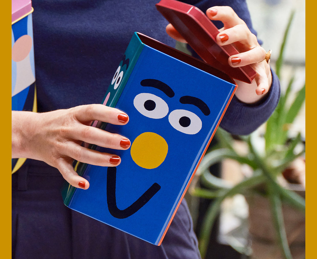 Making Faces Storage Tin by Wrap