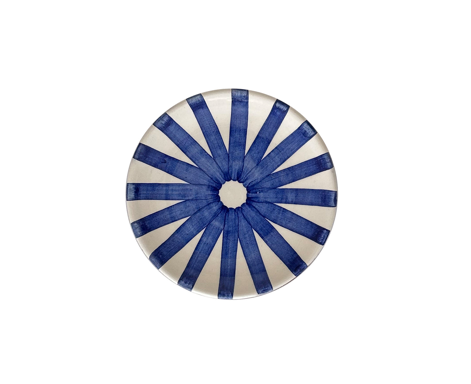 Ray Terracotta Mini Plate in Blue by Casa Cubista