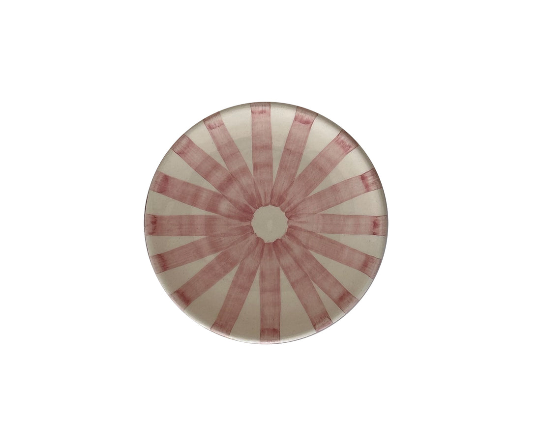 Ray Terracotta Mini Plate in Pink by Casa Cubista