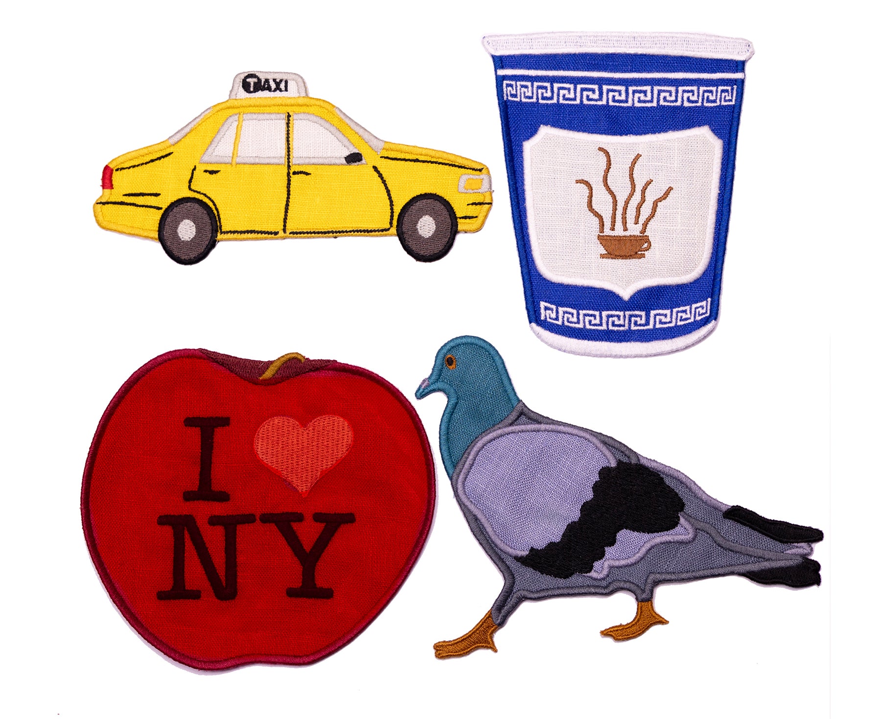 Cocktail Napkin Set - I Love New York - by Piecework