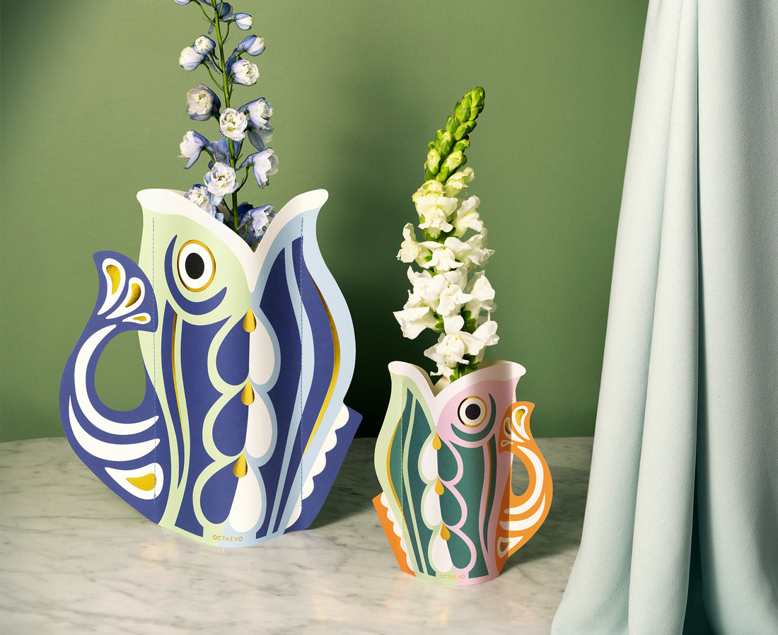 Paper Vase - Small Fish - by Octaevo
