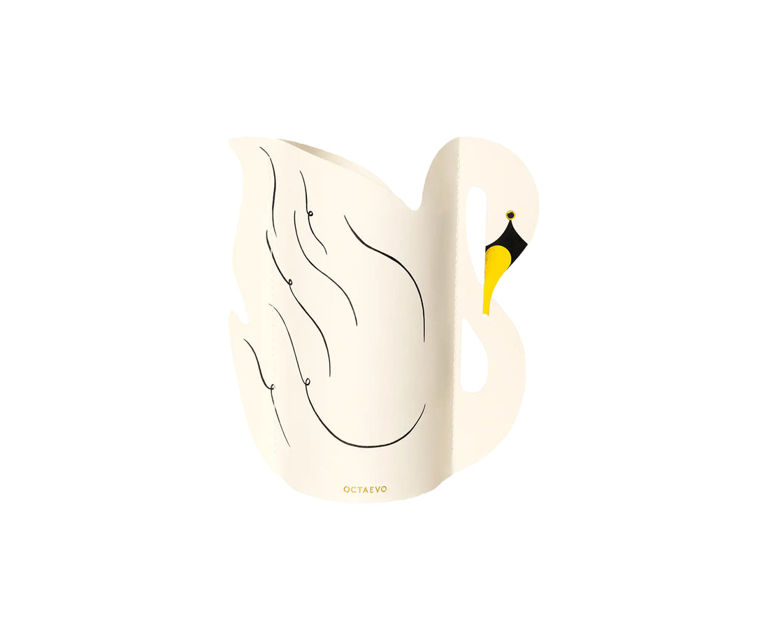 Paper Vase - Small Swan - by Octaevo