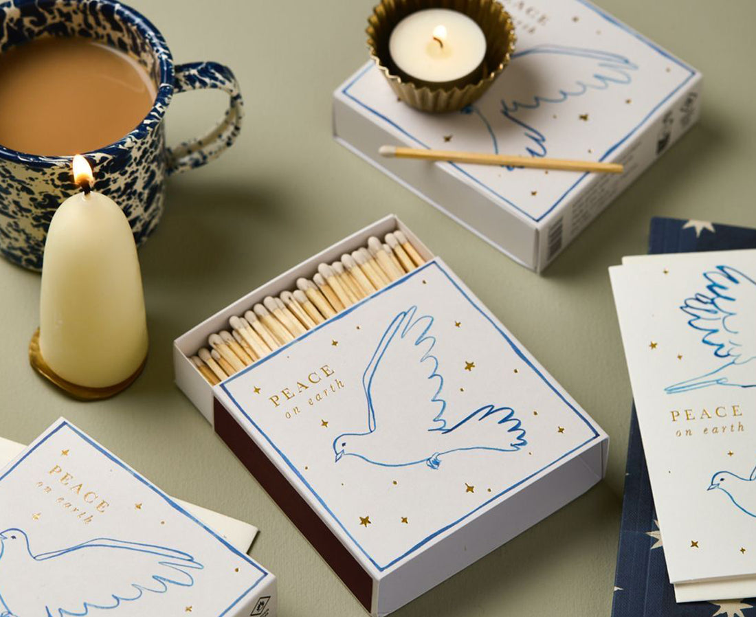 Square Matches - Peace Doves - by Archivist Gallery