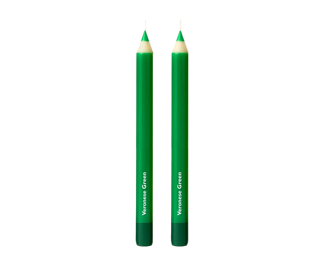 Pencil Taper Candles - Veronese Green - by 54 Celcius
