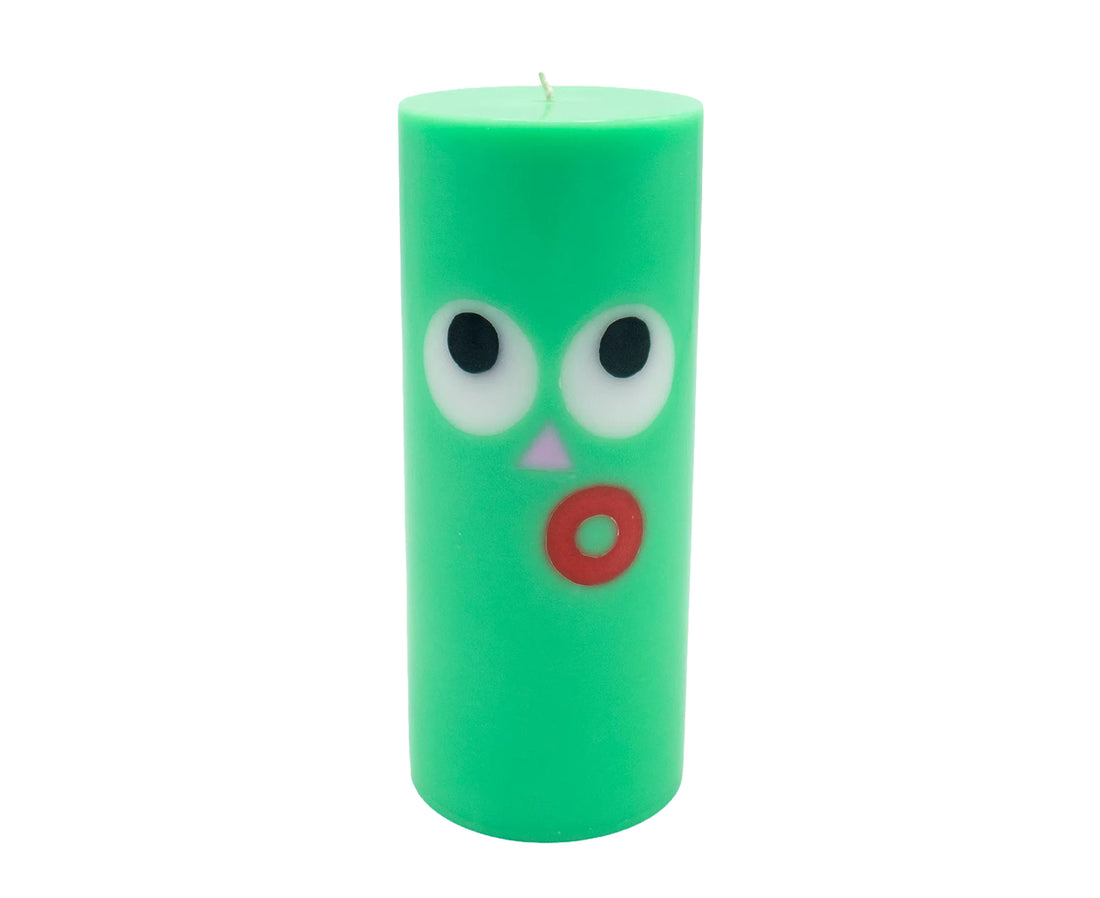 Face Pillar Candle - Dippy - by Moodz