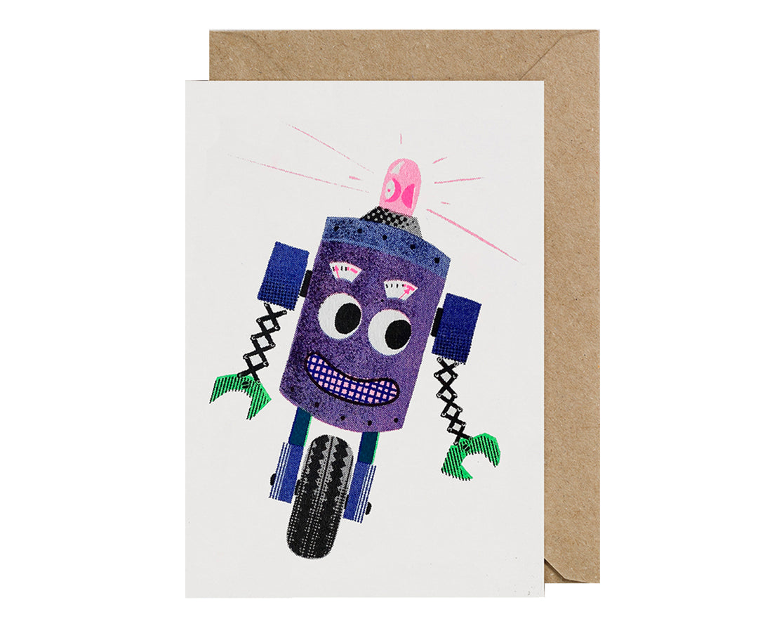 Birthday Card - Robot - by Petra Boase