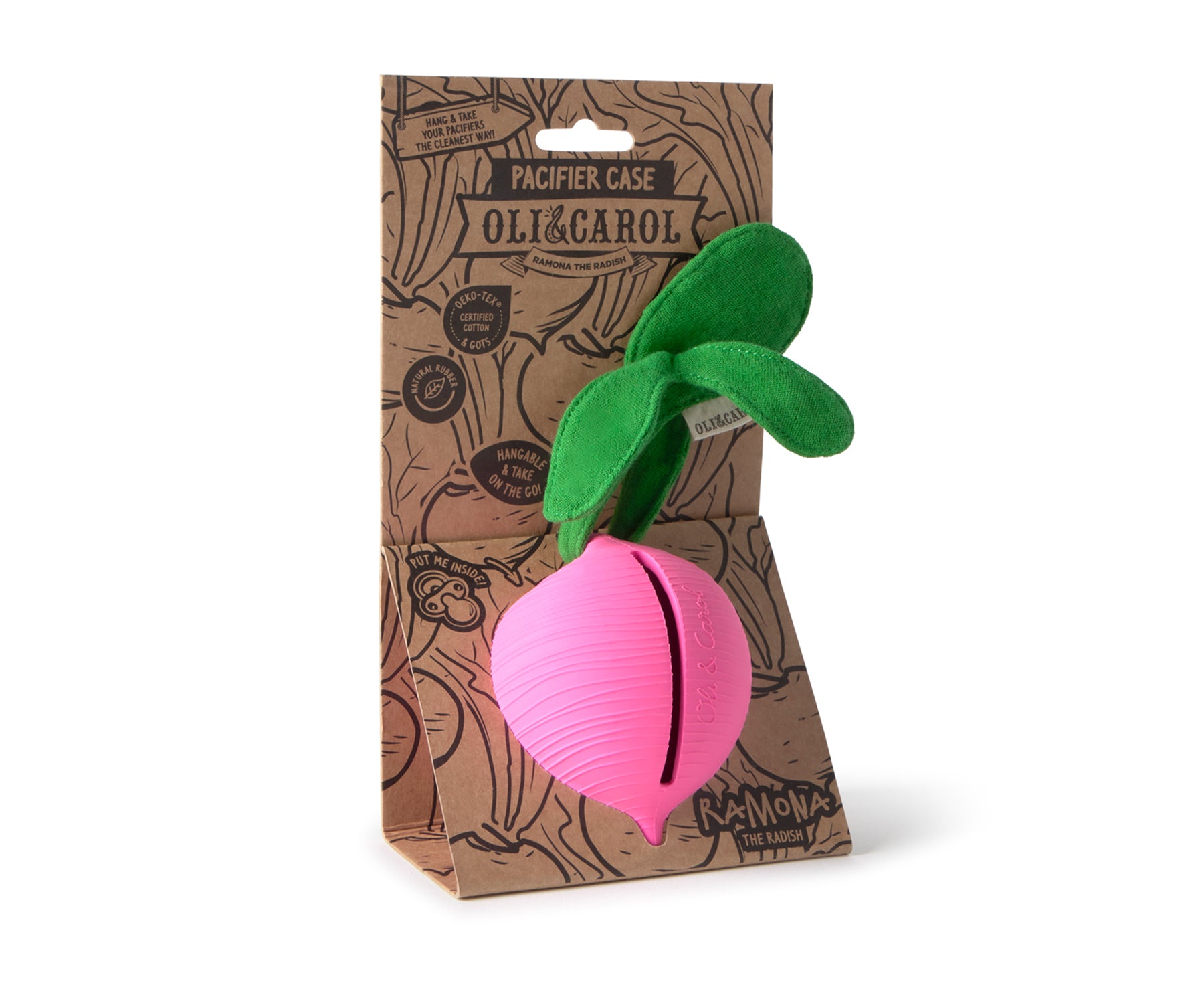 Chewable Pacifier Case - Radish - by Oli &amp; Carol