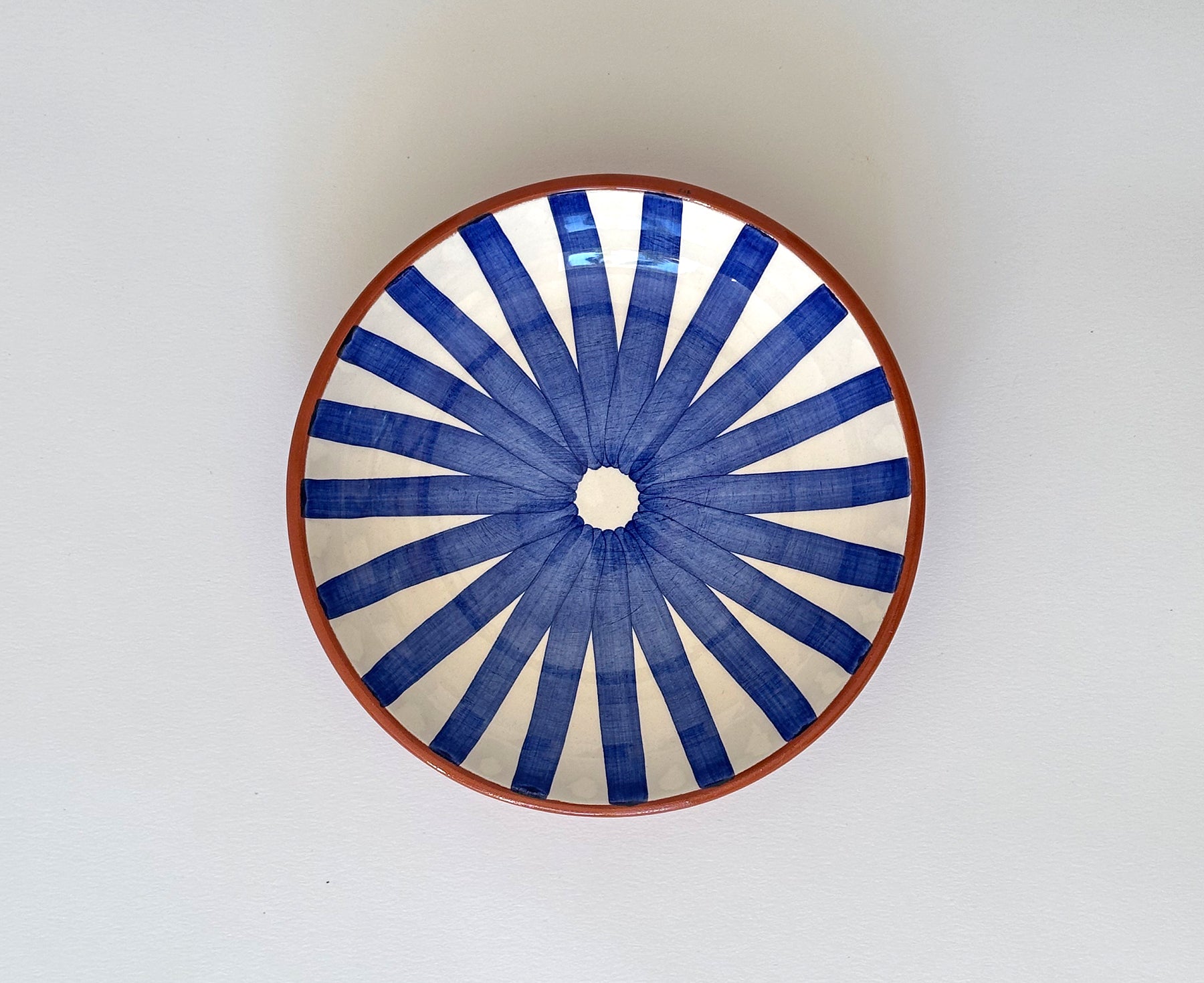 Ray Terracotta Bowl in Blue by Casa Cubista