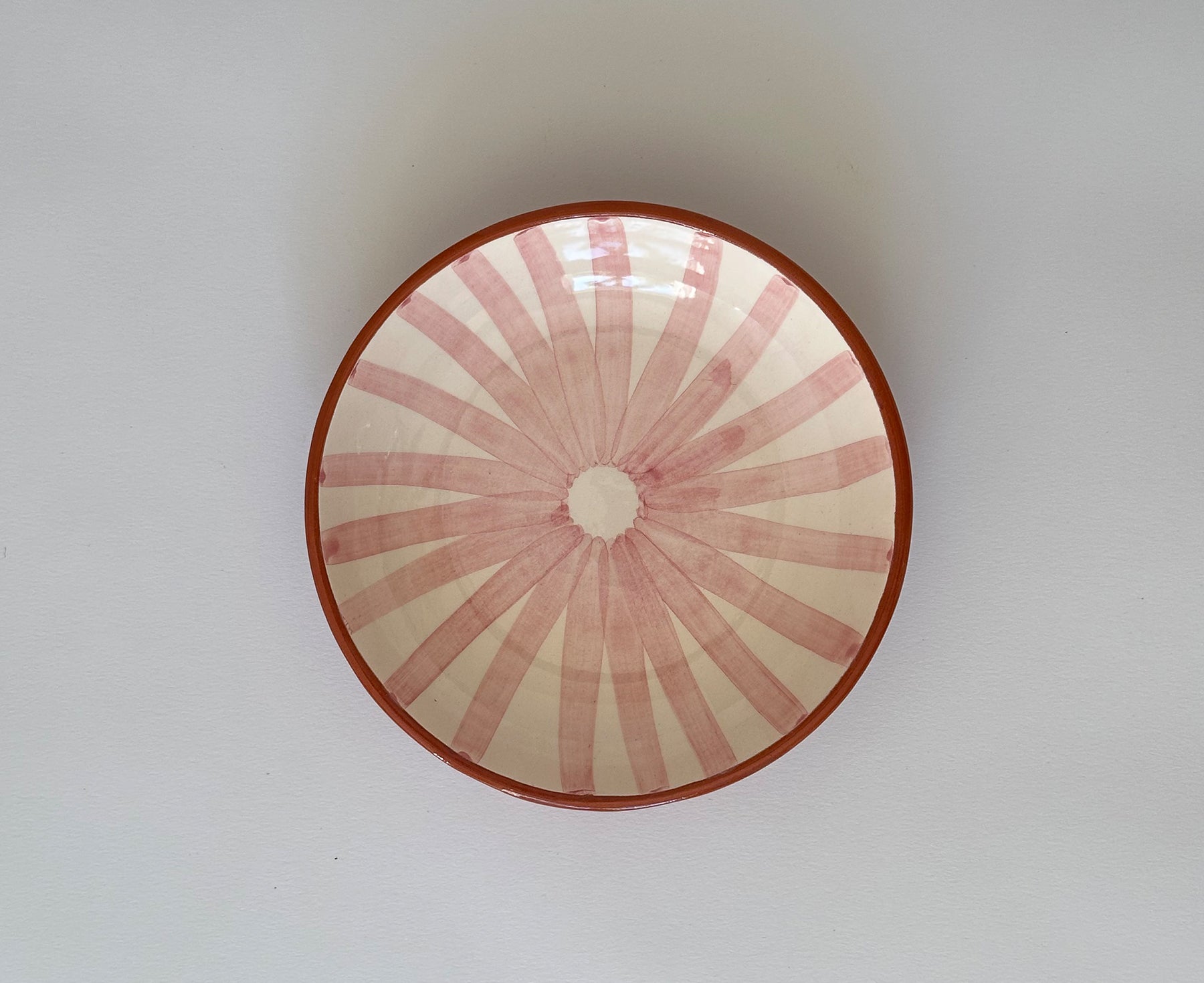 Ray Terracotta Bowl in Pink by Casa Cubista