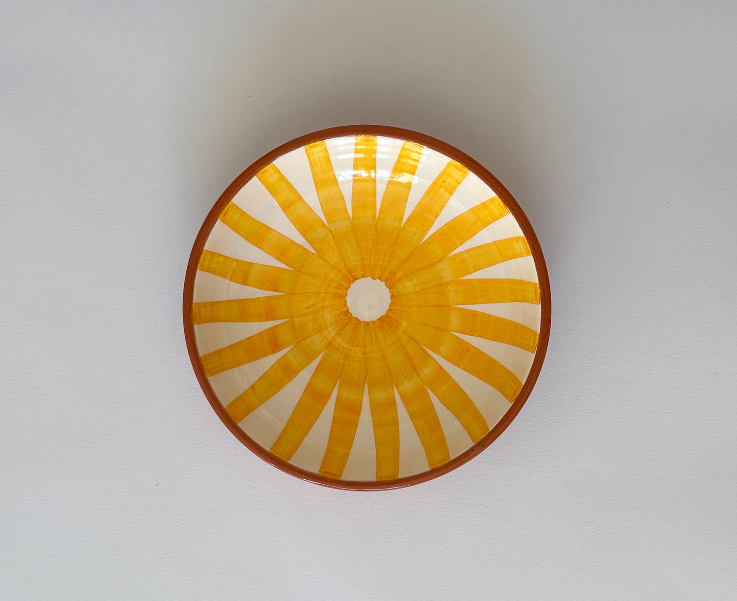 Ray Terracotta Bowl in Yellow by Casa Cubista