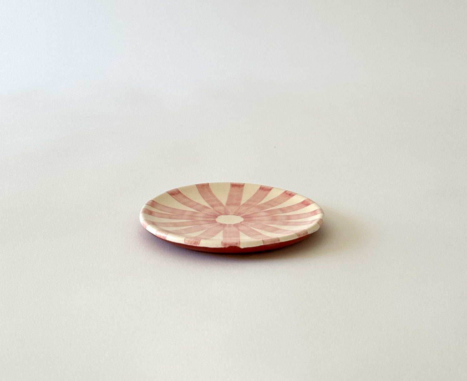 Ray Terracotta Mini Plate in Pink by Casa Cubista