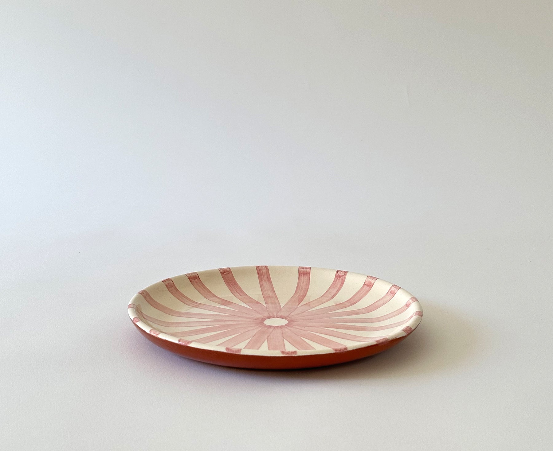 Ray Terracotta Salad Plate in Pink by Casa Cubista