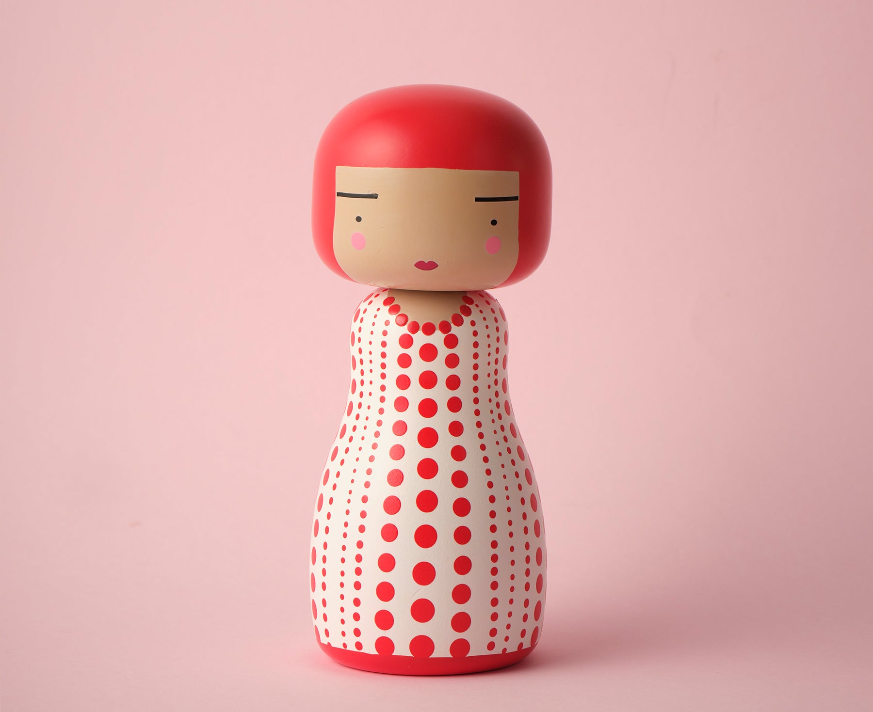 Dot Kokeshi Doll - Limited Edition Red - by Sketch.inc for Lucie