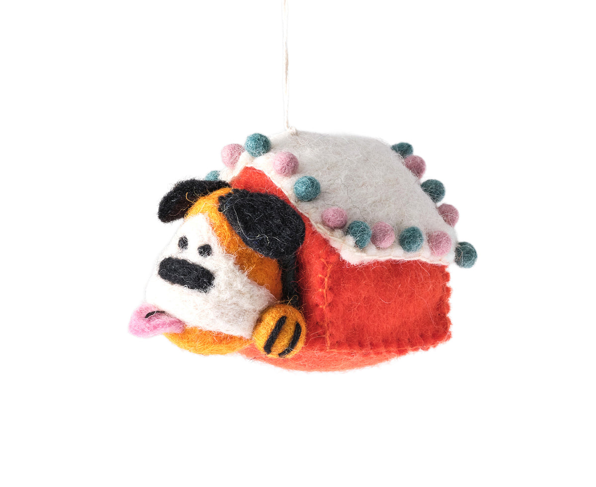 Hanging Felt Ornament - Roger - by Wrap