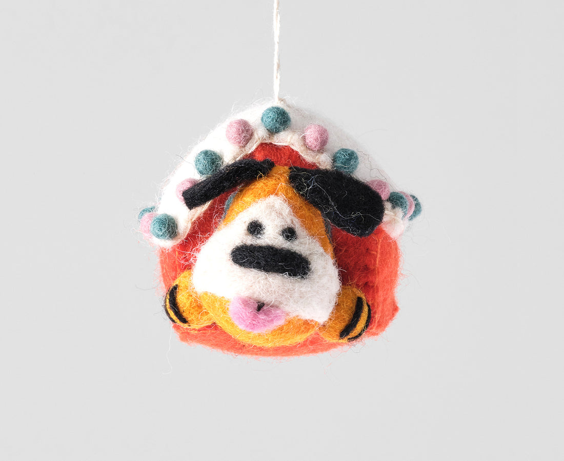 Hanging Felt Ornament - Roger - by Wrap