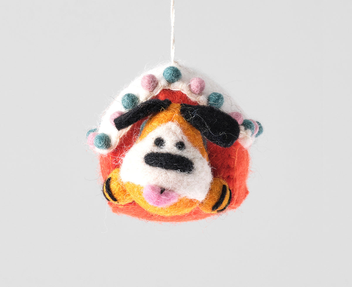 Hanging Felt Ornament - Roger - by Wrap