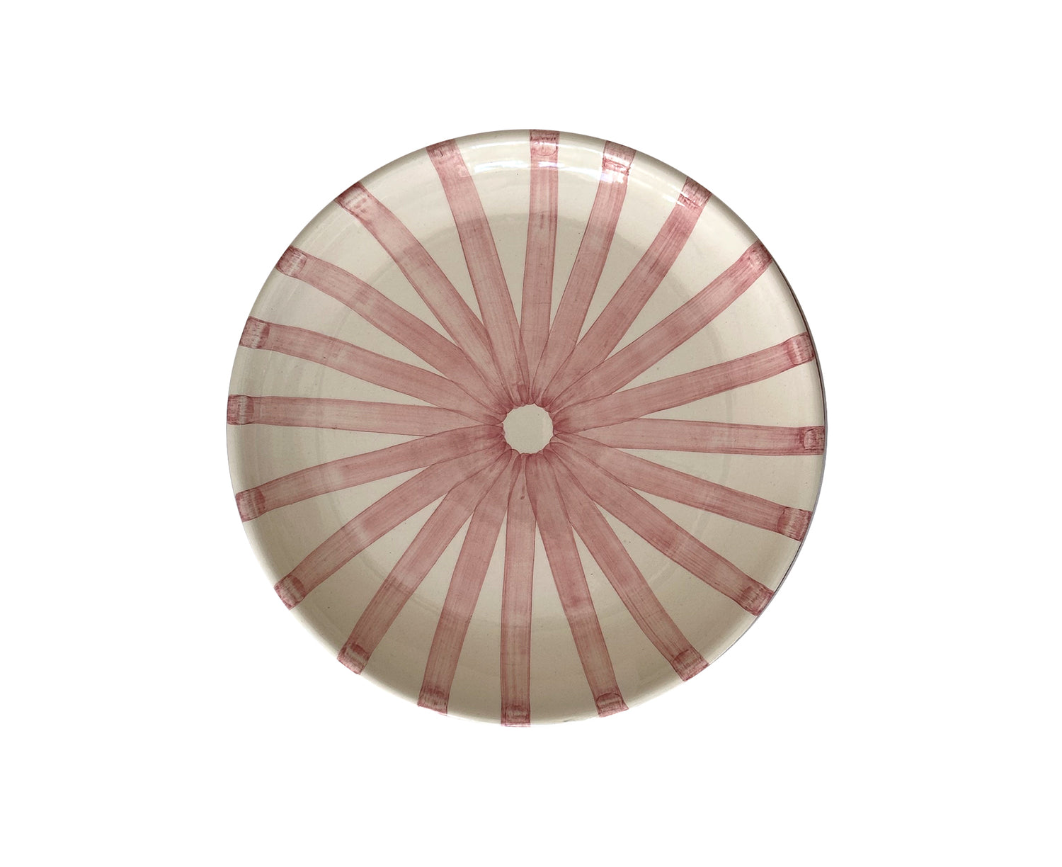 Ray Terracotta Salad Plate in Pink by Casa Cubista