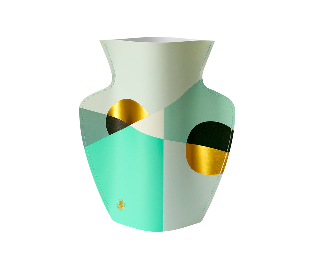 Siena Large Paper Vase in Mint by Octaevo
