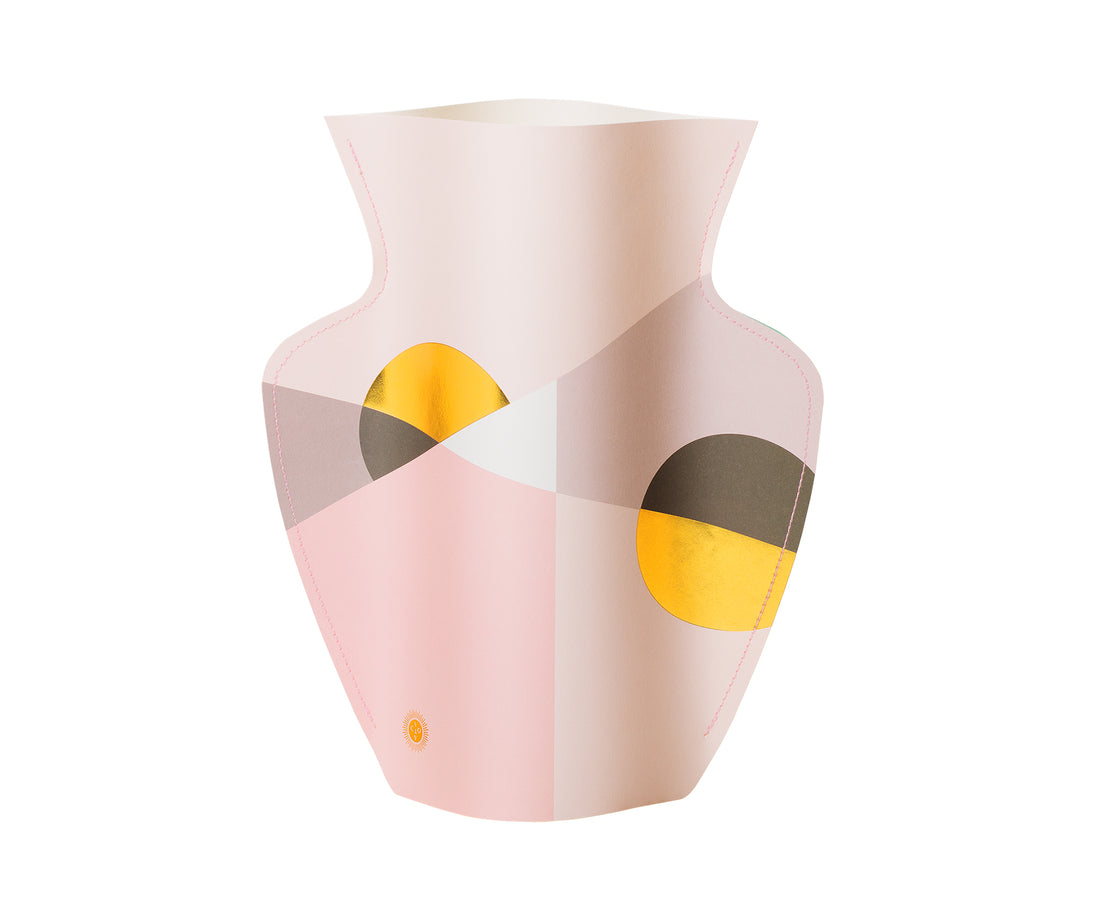 Siena Large Paper Vase in Pink by Octaevo