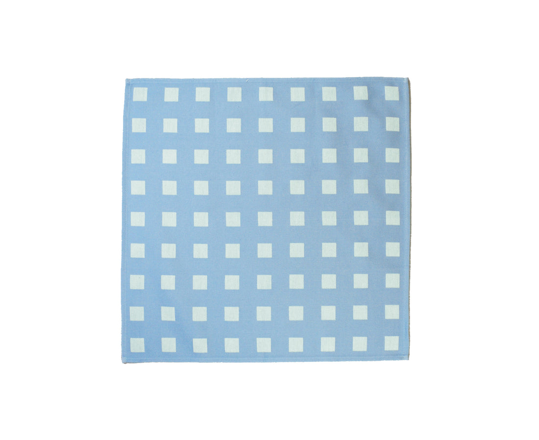 Squares in Aqua Napkin Set by Wrap