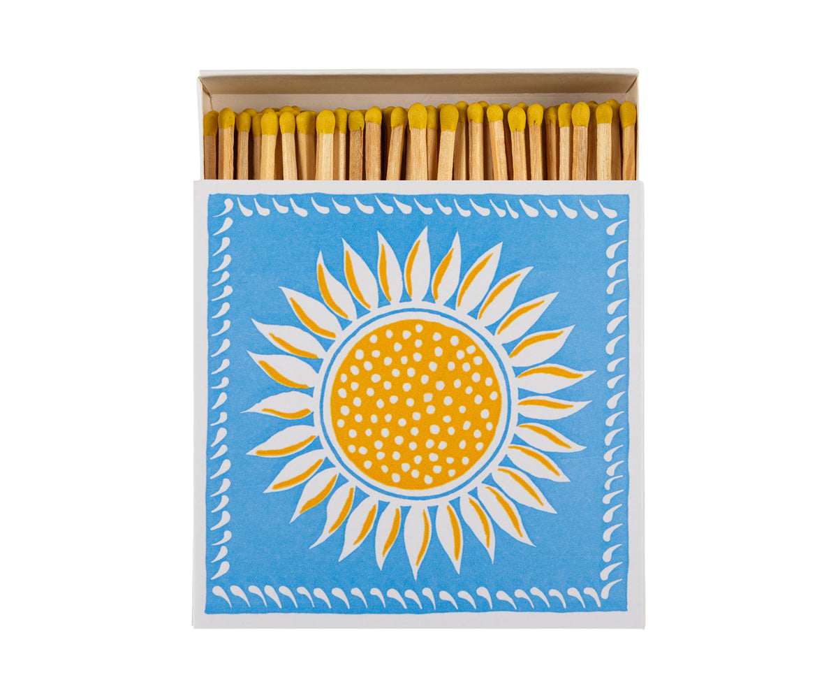 Square Matches - Sunflower - by Archivist Gallery
