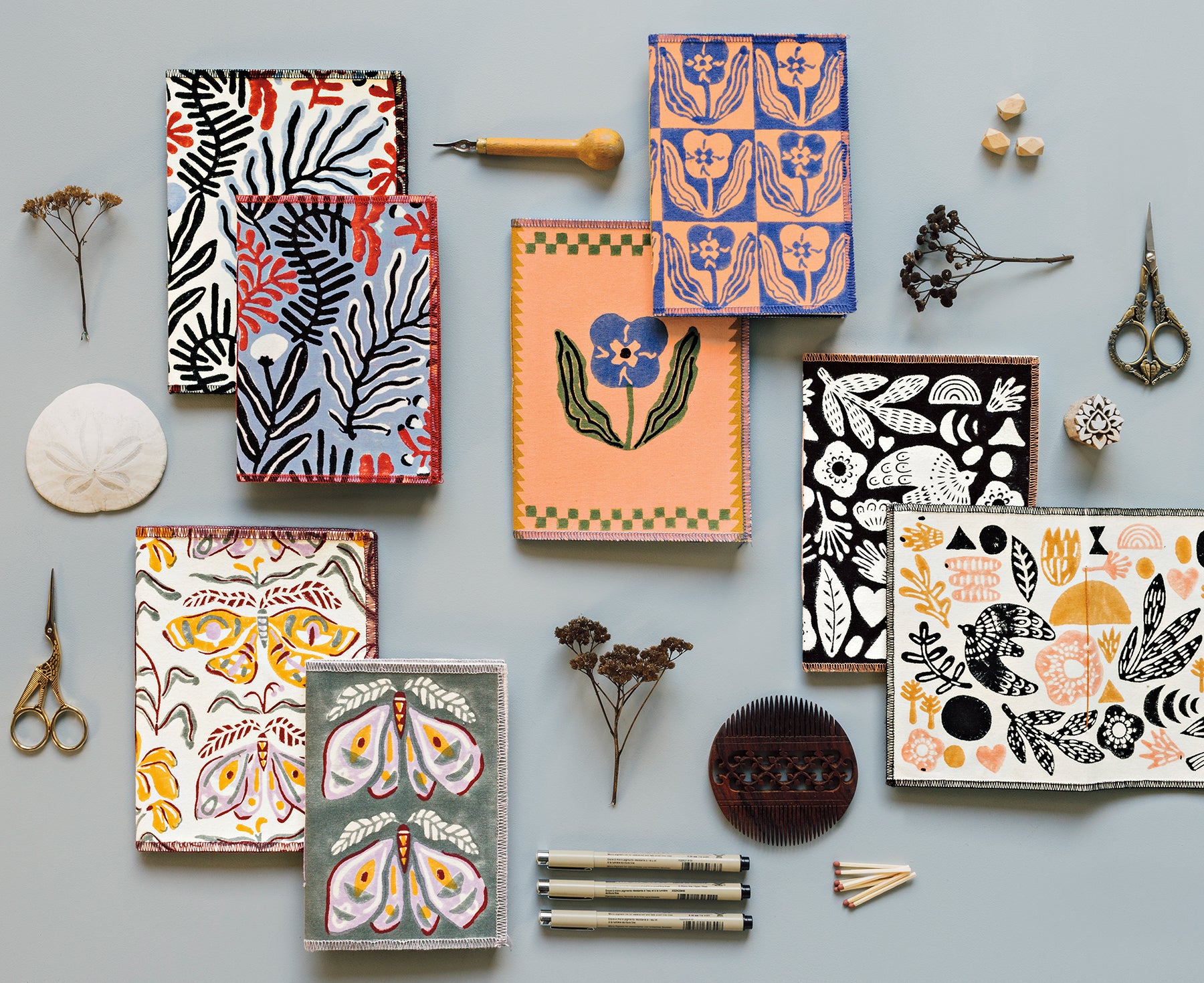 Teppi Blockprint Notebook Set by Danica Studio